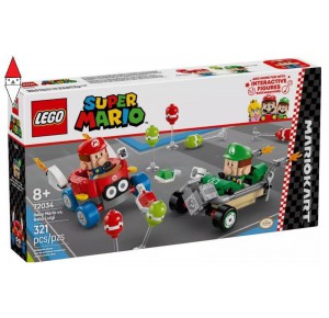 , , , COSTRUZIONE LEGO MARIO KART: BABY MARIO VS BABY LUIGI