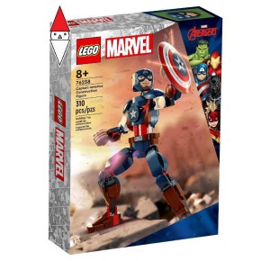 , , , COSTRUZIONE LEGO PERSONAGGIO DI CAPTAIN AMERICA