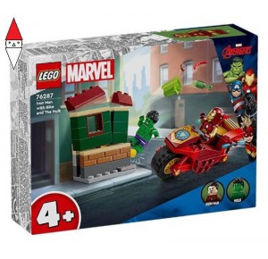 , , , COSTRUZIONE LEGO IRON MAN CON MOTO E THE HULK