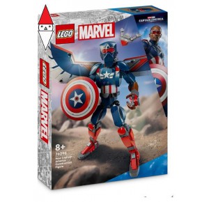 , , , COSTRUZIONE LEGO NUOVO PERSONAGGIO COSTRUIBILE DI CAPTAIN AMERICA