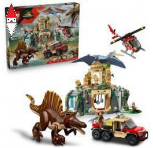, , , LEGO  JURASSIC WORLD - MISSIONE AEREA CON SPINOSAURO E QUETZALCOATLUS