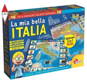 , , , GIOCO EDUCATIVO LISCIANI I M A GENIUS GEOPUZZLE LA MIA BELLA ITALIA