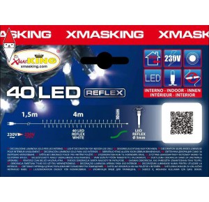 , , , NATALE LOTTI CATENA LINEARE MB 40 LED BIANCO DIAMETRO 5MM