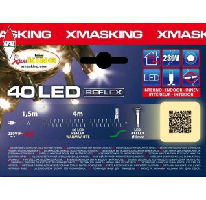 , , , NATALE LOTTI CATENA LINEARE MB 40 LED CLASSIC DIAMETRO 5MM