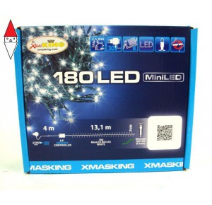 , , , LUCI NATALE LOTTI CATENA TLG 180 MINILED BIANCO 3MM