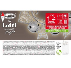 , , , NATALE LOTTI DECORAZIONE CATENA ARGENTO CAMPANELLE