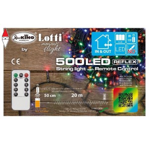 , , , NATALE LOTTI CATENA TL-IR 500 LED MULTICOLOR 5MM
