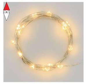 , , , LUCI NATALE LOTTI CATENA 20 MICROLED BIANCO CALDO 1.5MM