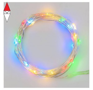 , , , LUCI NATALE LOTTI CATENA 40 MICROLED MULTICOLOR 1.5MM