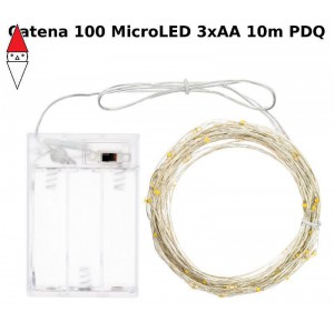 , , , LUCI NATALE LOTTI CATENA 100 MICROLED MULTICOLOR 1.5MM