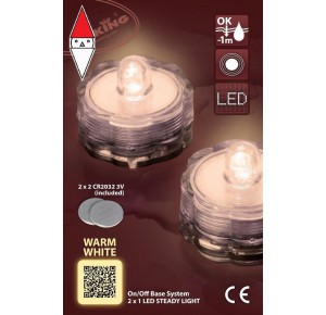, , , NATALE LOTTI SET 2 TEA LIGHT SOMMERGIBILI 1 LED
