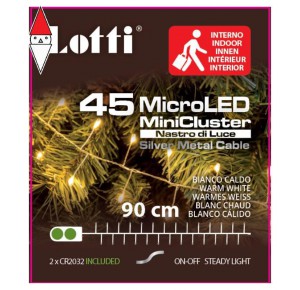 , , , NATALE LOTTI CATENA 90CM NSL6 NASTRO MINICLUSTER DIAM.6CM