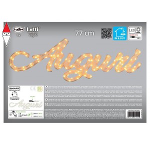 , , , NATALE LOTTI AUGURI 3D 77CM, SERIE LHC 100 PIXEL MICROLED TRADITIONAL,