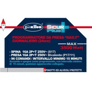, , , NATALE LOTTI PROGRAMMATORE DA PRESA - SPINA 16A 2P+T - PRESA 16A 2P+T BIVALENTE