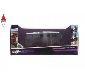 , , , MODELLINO MAISTO VOLKSWAGEN VAN SAMBA 1/24 GRIGIO