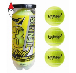 , , , GIOCO SPORTIVO MANDELLI (EX SPORTIMPORT) TUBO 3 PALLE TENNIS LEOPARD GIALLE