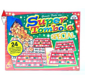 , , , GIOCO DA TAVOLO MARCA STELLA SUPER TOMBOLA SPECIAL 24 CARTELLE CON FINESTRELLA