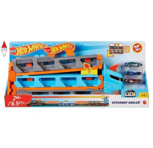 , , , MODELLINO MATTEL HW CAMION 2 IN UNO TRASPORTATORE E PISTA