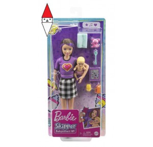 , , , BAMBOLA MATTEL SKIPPER BABYSITTER DOLL+BABY