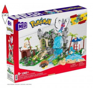 , , , COSTRUZIONE MATTEL MEGA POKEMON ADVENTURE BUILDER SPEDIZIONE NELLA GIUNGLA