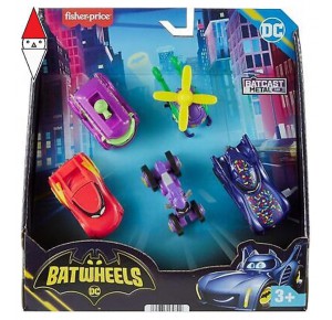 , , , ACTION FIGURE MATTEL BATWHEELS 5-PACK VEICOLI DIECAST