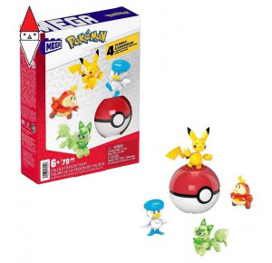 , , , COSTRUZIONE MATTEL MEGA POKEMON POKEBALL PERSONAGGI PALDEA