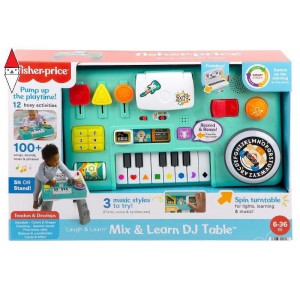 , , , PRIMA INFANZIA MATTEL TAVOLINO DJ MUSICA E REMIX