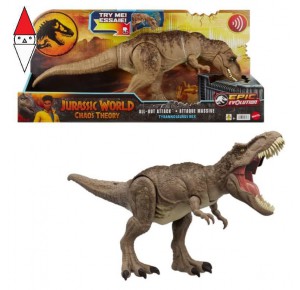 , , , ACTION FIGURE MATTEL JW T-REX ATTACCO SELVAGGIO