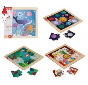 , , , PRIMA INFANZIA MATTEL FISHER-PRICE WOOD PUZZLE ASSORTITI