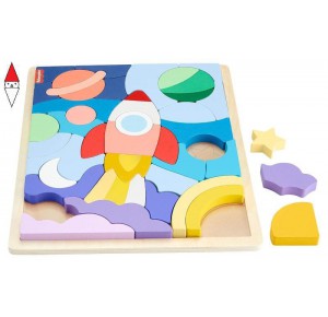 , , , PRIMA INFANZIA MATTEL FISHER-PRICE WOOD PUZZLE ASTRONAVE
