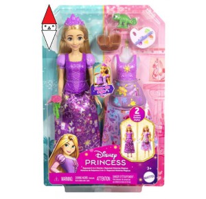 , , , ACTION FIGURE MATTEL DISNEY PRINCESS RAPUNZEL 2 IN 1