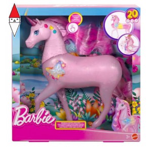 , , , BAMBOLA MATTEL BARBIE UNICORNO LUCI E SUONI