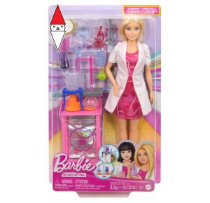 , , , BAMBOLA MATTEL BARBIE SCIENZIATA PLAYSET