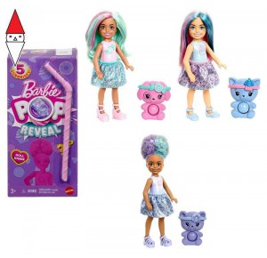 , , , BAMBOLA MATTEL CHELSEA POP REVEAL SERIE DOLCI SORPRESE ASSORTITI