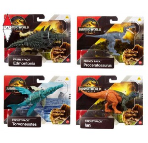 , , , ACTION FIGURE MATTEL JW REBIRTH PERICOLO GIURASSICO ASSORTITI