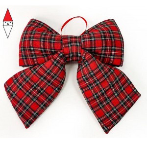 , , , NATALE MERCURY FIOCCO DA APPENDERE IN TARTAN IMBOTTITO 40X29CM