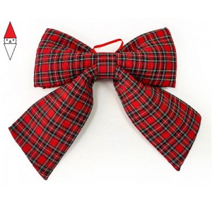 , , , NATALE MERCURY FIOCCO DA APPENDERE IN TARTAN IMBOTTITO 44X39CM