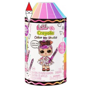 , , , ACTION FIGURE MGAE LOL SURPRISE LOVES CRAYOLA COLOR ME STUDIO ASST IN PDQ