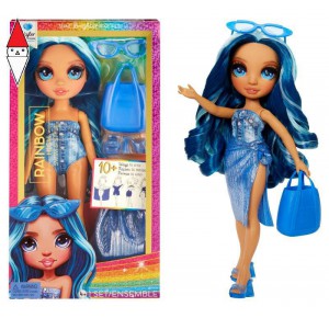 , , , ACTION FIGURE MGAE RAINBOW HIGH SWIM AND STYLE FASHION DOLL SKYLER (BLUE)