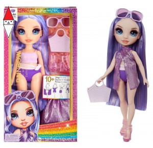 , , , ACTION FIGURE MGAE RAINBOW HIGH SWIM AND STYLE FASHION DOLL VIOLET (PURPLE)