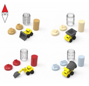 , , , ALTRO GIOCO MGAE WONDER FACTORY NEVER DRY SAND CONSTRUCTION TRUCKS ASST IN PDQ