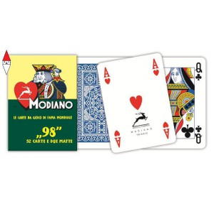 , , , CARTE DA GIOCO MODIANO POKER 98 BLU