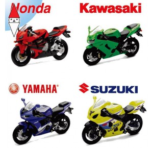 , , , MODELLINO NEW-RAY 1:18 JAPAN STREET BIKE 4 ASS