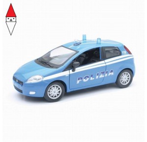 , , , MODELLINO NEWRAY AUTO FIAT GRANDE PUNTO POLIZIA  1/24  71113