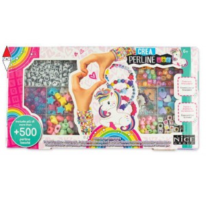 , , , GIOCO DI IMITAZIONE NICE ABC UNICORNO 500 PZ. PERLINE COLORATE