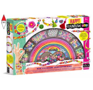 , , , GIOCO DI IMITAZIONE NICE ABC HAPPY RAINBOW BEADS