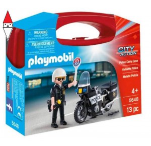 , , , COSTRUZIONE PLAYMOBIL CARRYING CASE SMALL POLICE