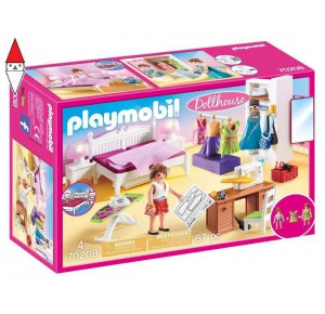 , , , COSTRUZIONE PLAYMOBIL CAMERA DA LETTO CON ANGOLO PER CUCITO