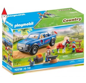 , , , COSTRUZIONE PLAYMOBIL MANISCALCO CON PICKUP