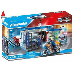 , , , ACTION FIGURE PLAYMOBIL FUGA DALLA STAZIONE DI POLIZIA